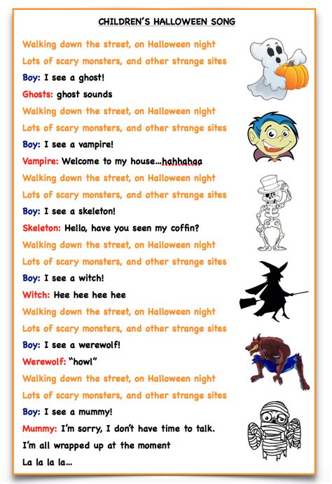 Traduction Du Poeme It's Halloween Its Halloween 11 Magnifique Chanson Pour Les Petits Gallery